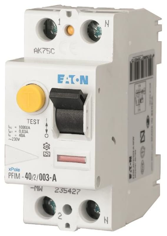 Residual current circuit breaker 40A 2P 30MA G/A (PFIM-40/2/003-G/A)