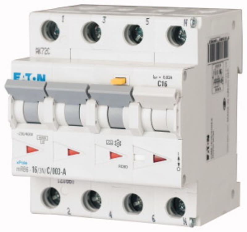 Earth-fault RCD 20A 3P+N/C A 100MA (120679)