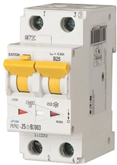 Residual current circuit breaker with overcurrent 40A 2P B 30MAA