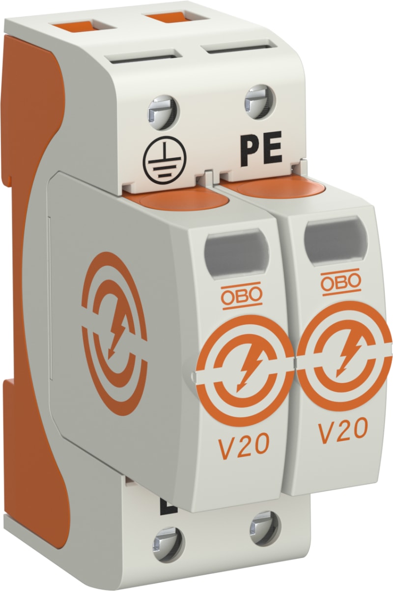 OBO Bettermann V20-2-75 Surge Arrester Type 2 2-Pole 75 V