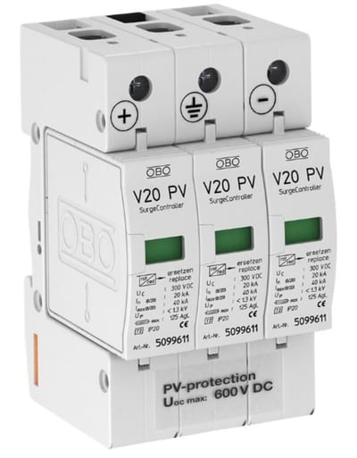 Surge protection device Solar panel