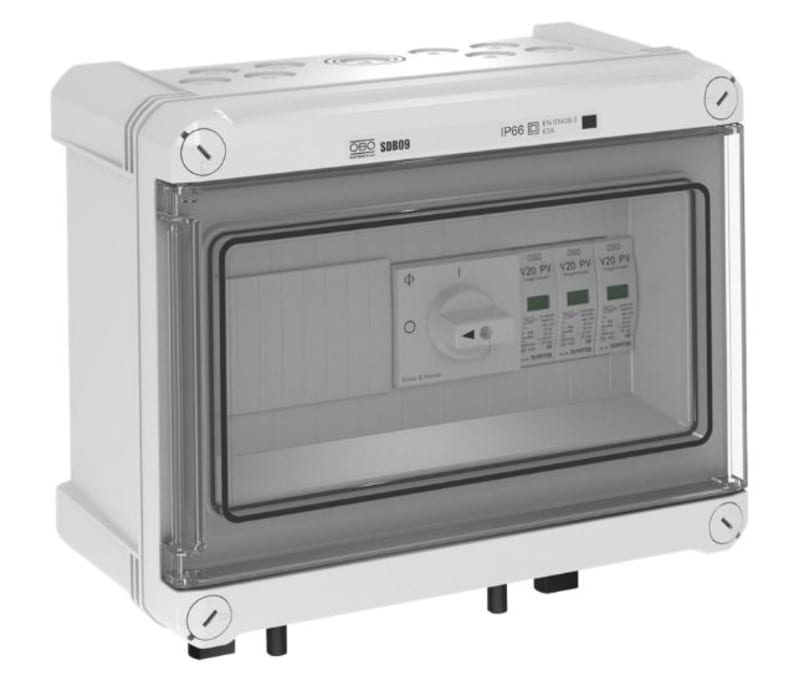Solar panel system T2 with switch 1000 V DC (PKV-C1000ST100)