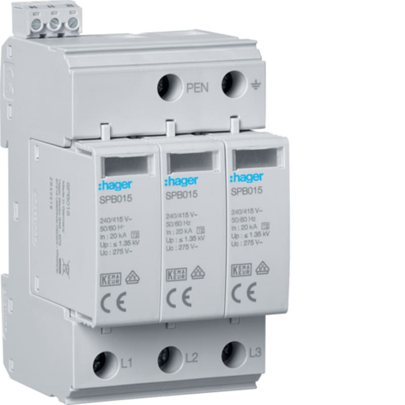 Surge protection device typ 2, 3-P, TNC 400V (SPB315)