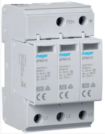 Surge protection device typ 2, 3-P, IT 230V (SPB513)