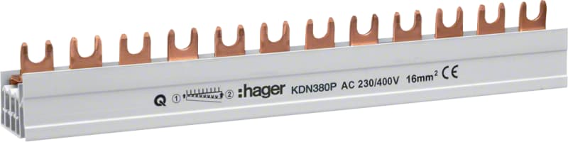 Busbar 3P 80A 16 MOD (KDN380P)