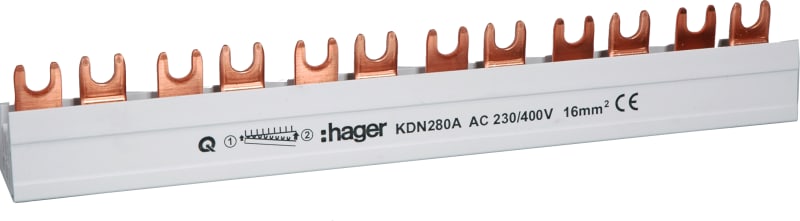 Busbar 2P 80A 12 Modules KD280 (KDN280A)
