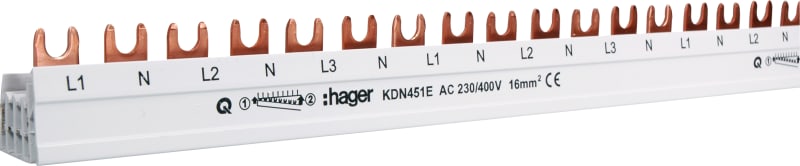 Busbar 1 Pole+N 54 Modules (KDN451E)