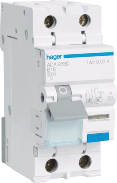 Residual Current Circuit Breaker WITH Overcurrent 1+N 16A C 30MA