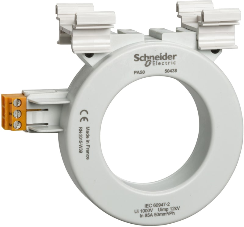 Schneider Electric 50438 closed toroid A type, for Vigirex and Vigilhom, PA50, inner diameter 50 mm, rated current 85 A