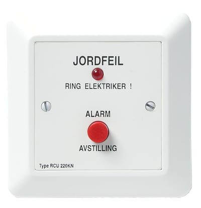Function RCU220KN Earth Fault Indicator — 12–230 V AC, Red, IP20, Panel Mount