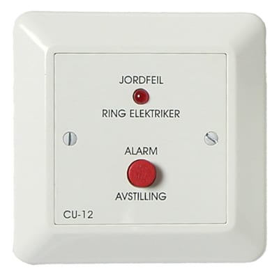 Function CU-12 Earth Fault Indicator Panel — 12 V DC, Red, IP20, for SECAP-25 Relay