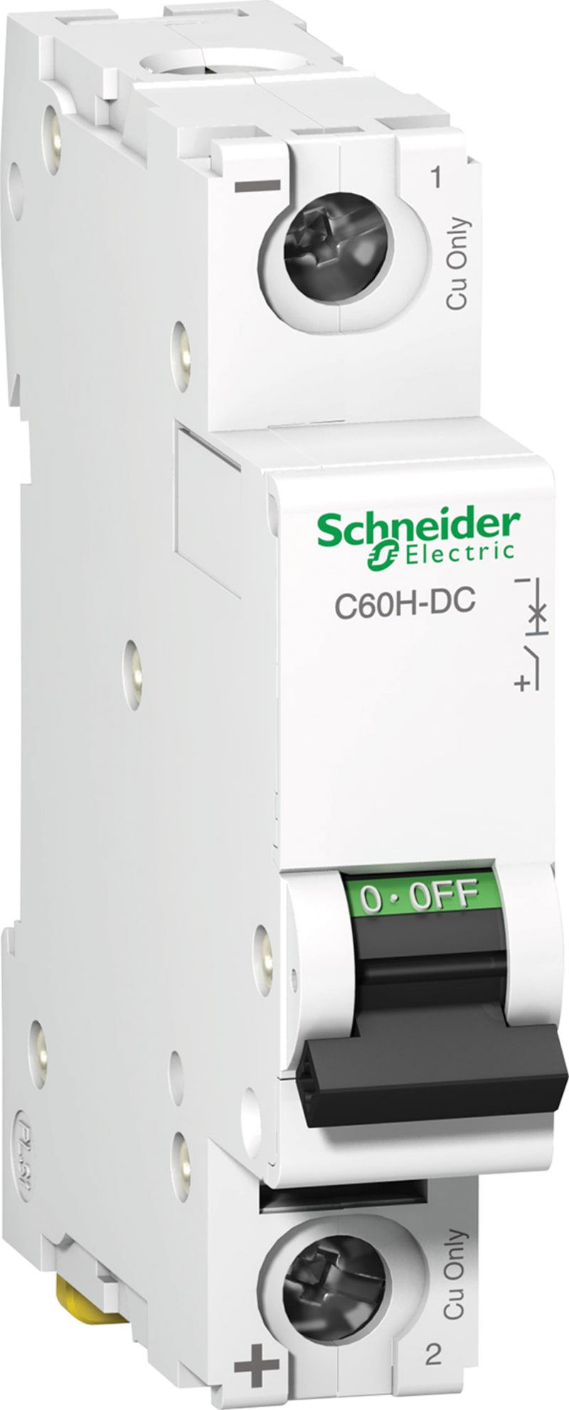 Schneider Electric miniature circuit breaker - C60H - 1 pole - 0.5 A - C curve A9N61500
