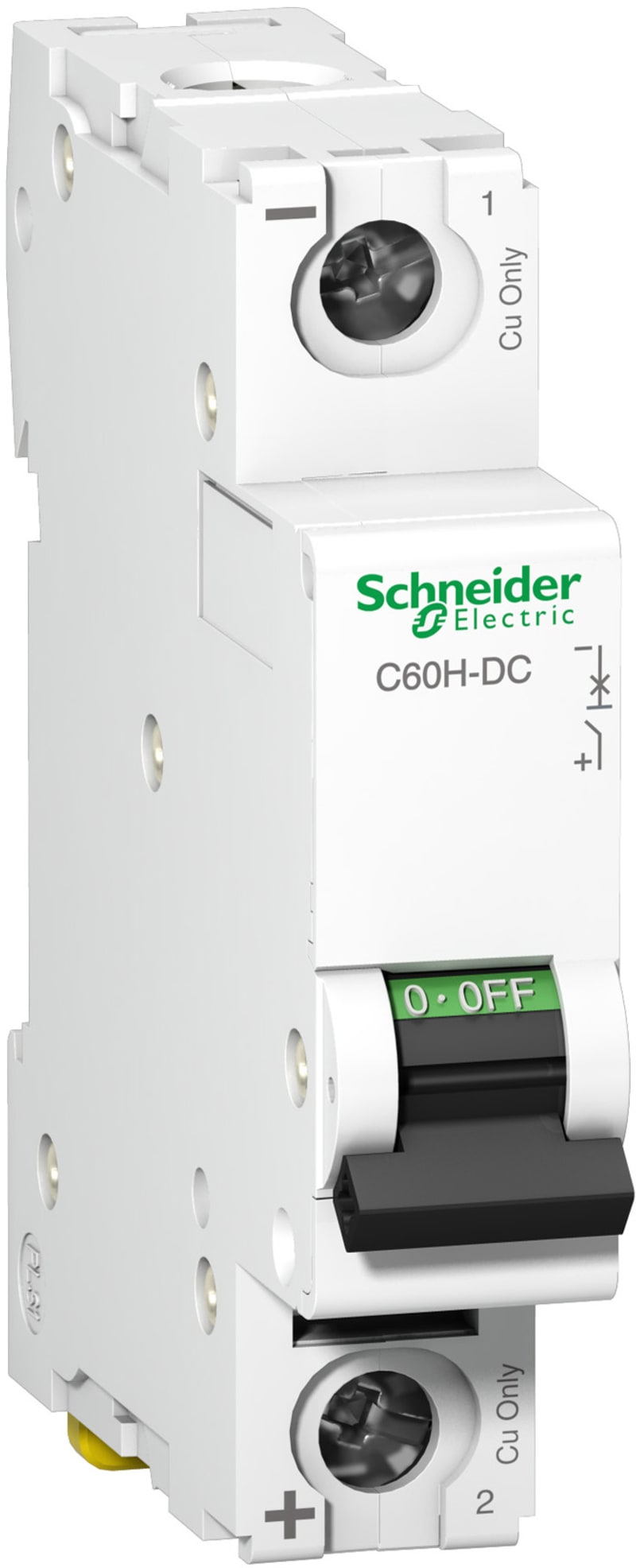 Schneider Electric Miniature circuit breaker (MCB), ACTI9 C60H-DC, 1P, 63A, C curve, 6KA (IEC/EN 60947-2) A9N61519