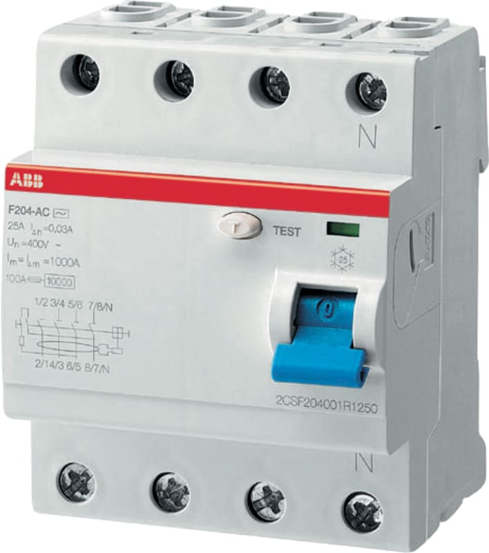 Residual Current Circuit Breaker F204 S-63/0,1 (2CSF204201R2630)