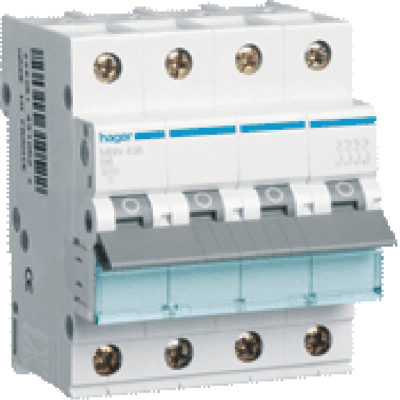 Miniature Circuit Breaker 4X10A B-Curve 10KA (NBN410)