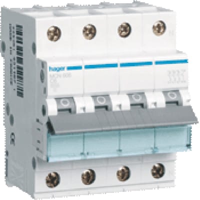 Miniature Circuit Breaker 4X40A C-Curve 10KA