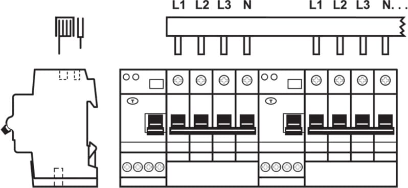 ABB 2CDL040204R1640 Busbar PS4/40/16-DDA204T