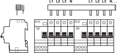 ABB 2CDL040204R1640 Busbar PS4/40/16-DDA204T