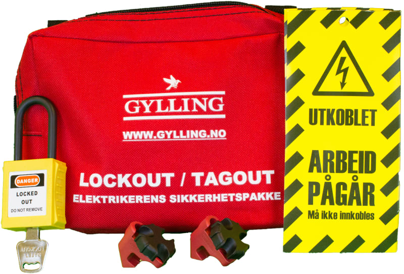 Gylling Teknikk Lockout Kit Mini:Bag,10TAGS,2 lock-out, 1 lock