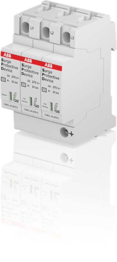 ABB 2CTB803873R2400 OVR T2 3L 40-275 P QS Surge Protective Device