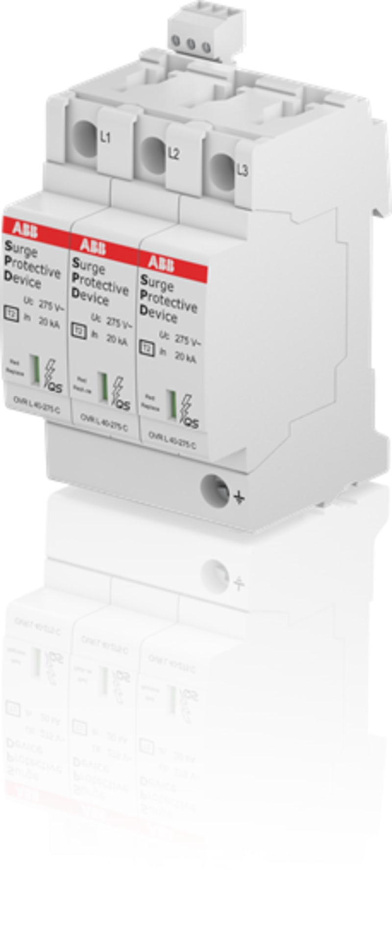 ABB 2CTB803873R2500 OVR T2 3L 40-275 P TS QS Surge Protective Device