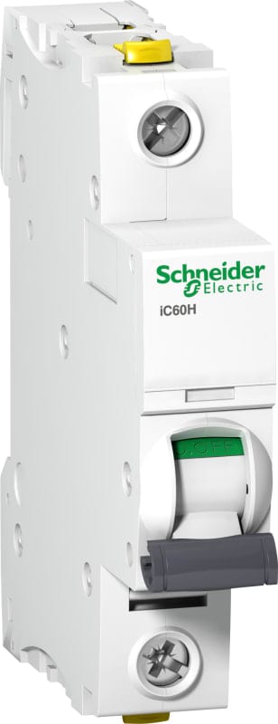 Schneider Electric A9F07106 ACTI9 IC60H Miniature Circuit Breaker 1P 6 A, Curve C