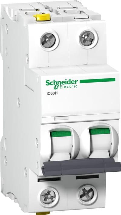 Schneider Electric A9F07232 ACTI9 IC60H Miniature Circuit Breaker 2P 32 A, Curve C