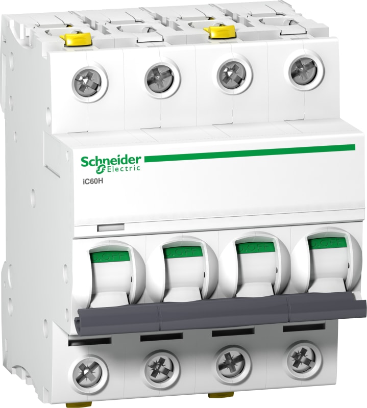 Schneider Electric A9F07416 ACTI9 IC60H Miniature Circuit Breaker 4P 16 A, Curve C