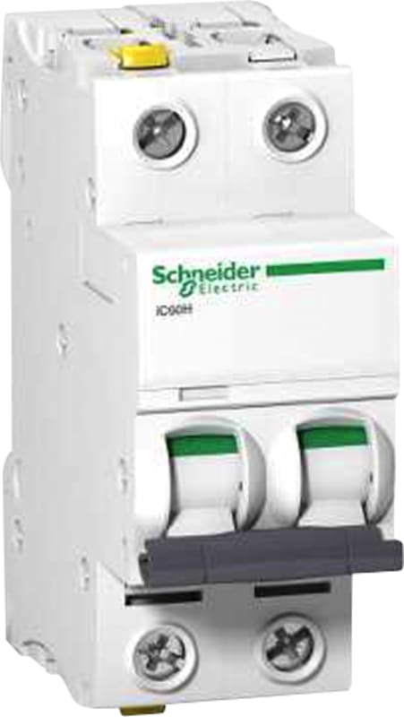 Schneider Electric A9F08220 ACTI9 IC60H Miniature Circuit Breaker 2P 20 A, Curve D