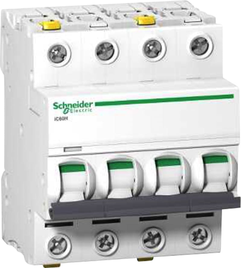 Schneider Electric A9F08420 ACTI9 IC60H Miniature Circuit Breaker 4P 20 A, Curve D