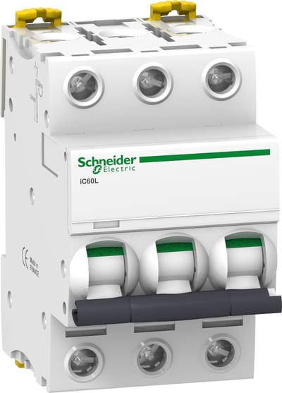 Schneider Electric A9F93316 ACTI9 IC60L Miniature Circuit Breaker 3P 16 A, Curve B