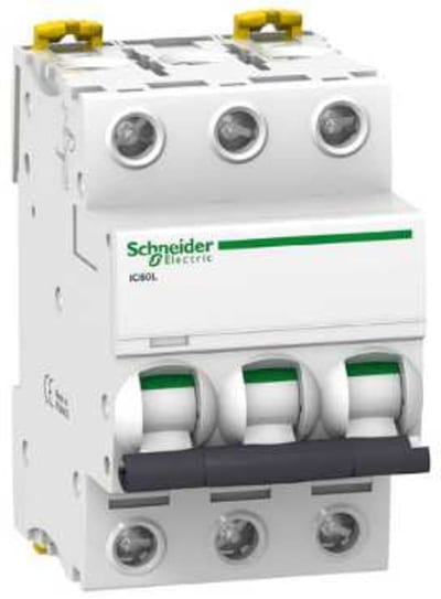 Schneider Electric A9F94306 ACTI9 IC60L Miniature Circuit Breaker 3P 6 A, Curve C