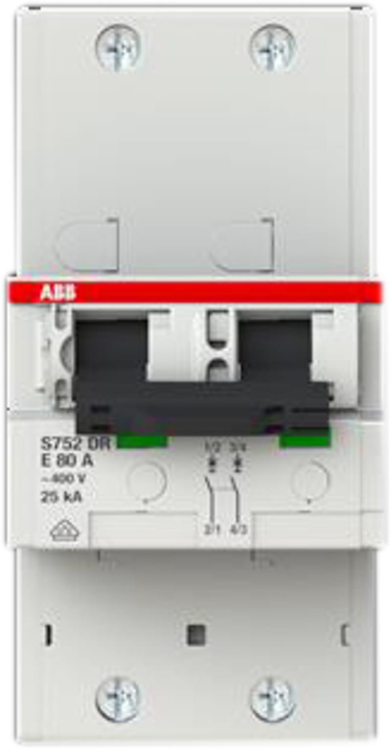 Main fuse Circuit Breaker S752DR-E80 SEL (2CDH782010R0802)