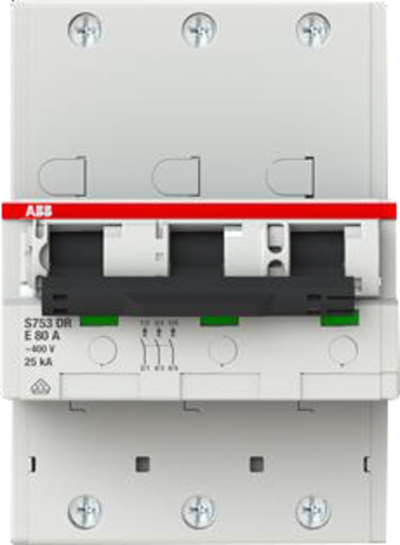 Main fuse Circuit Breaker S753DR-E80 SEL (2CDH783010R0802)