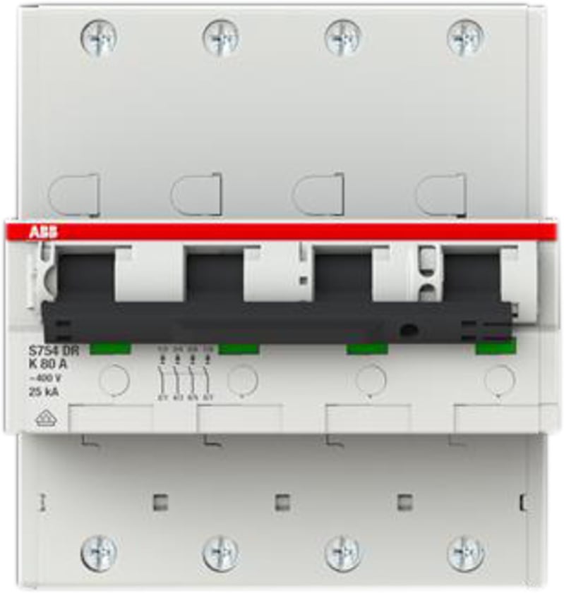 Main fuse Circuit Breaker S754DR-K80 SEL (2CDH784010R0627)