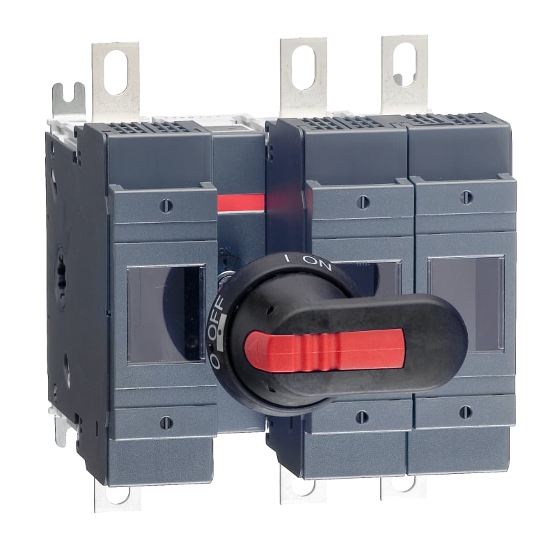ABB Switch-disconnector fuse, 160A (200A with solid links), 3-Pole, DIN 00, front operated, handle and shaft included. 1SCA022820R9150