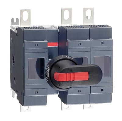 ABB Switch-disconnector fuse, 160A (200A with solid links), 3-Pole, DIN 00, front operated, handle and shaft included. 1SCA022820R9150