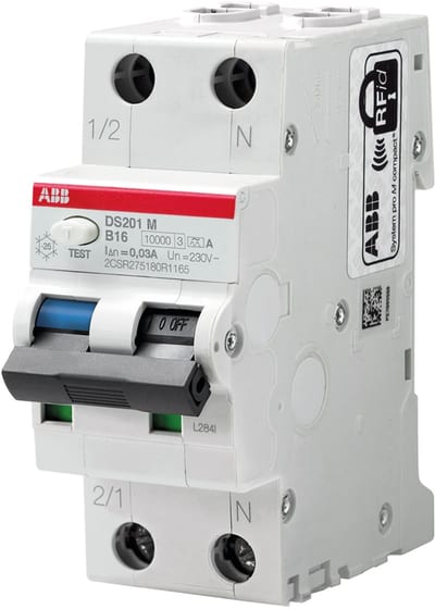 Residual Current Circuit Breaker WITH Overcurrent DS201 M C20 A30MA