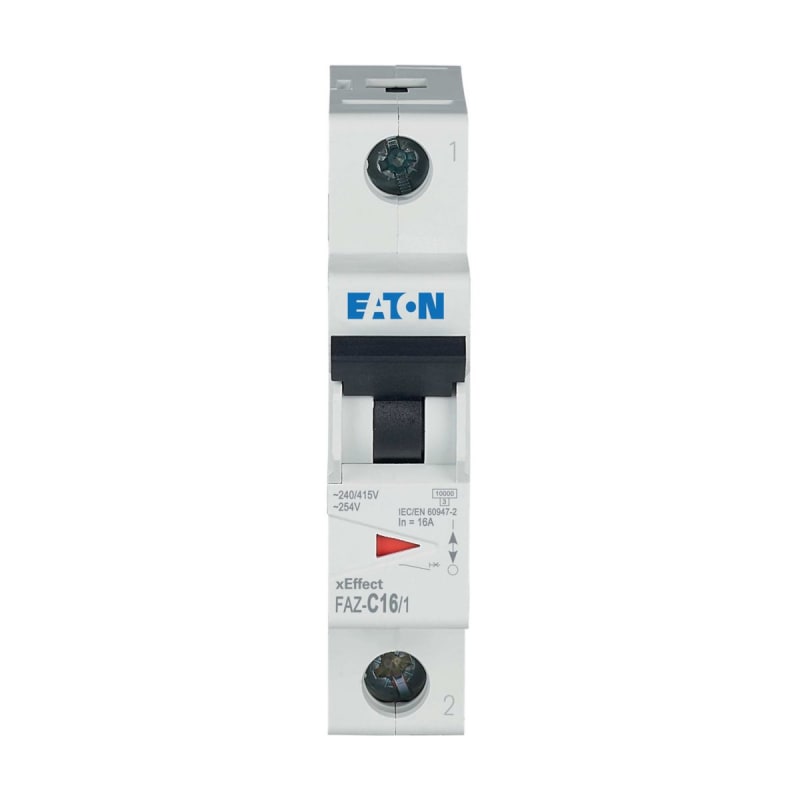 Eaton FAZ-C13/1 Miniature Circuit Breaker — 1P, Type C, 13 A, 15 kA