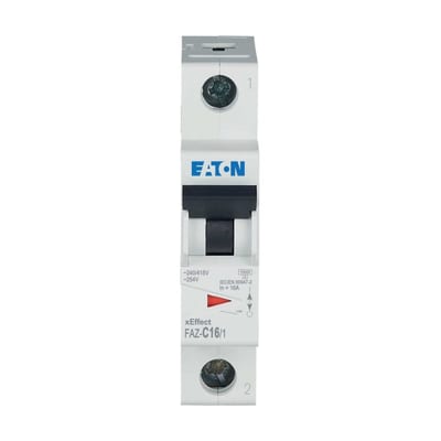 Eaton FAZ-C13/1 Miniature Circuit Breaker — 1P, Type C, 13 A, 15 kA