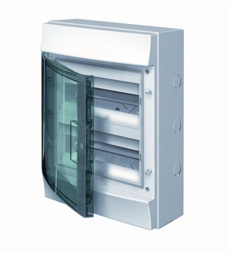 ABB Mistral 65 Distribution Board, 24 Modules, Transparent Door, IP65
