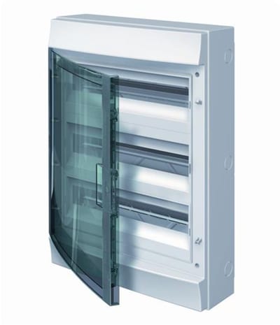 ABB 1SL1208A00 MISTRAL65 transparent door 54 DIN modules GWT 650°C