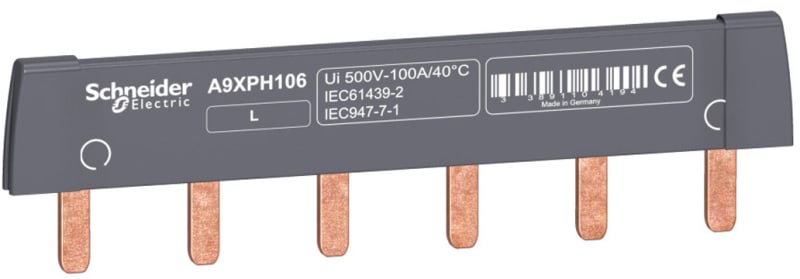 Schneider Electric ACTI9 - comb busbar - 1L - 18 mm pitch - 6 modules - 100A A9XPH106