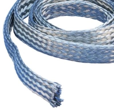 nVent ERIFLEX TTCE5 TTCE Tubular Braid in Coil, Tinned Copper, 19 A, 4.93 kcmil, 164'