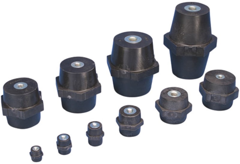 nVent ERIFLEX ISOTP30M10 Low Voltage Insulators, Metric Thread, 1.18", 30 mm Hex Width, M10 Thread