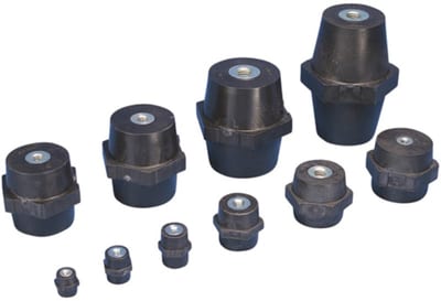 nVent ERIFLEX ISOTP30M10 Low Voltage Insulators, Metric Thread, 1.18", 30 mm Hex Width, M10 Thread