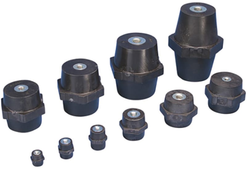 nVent ERIFLEX ISOTP45M8 Low Voltage Insulators, Metric Thread, 1.772", 41 mm Hex Width, M8 Thread