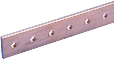 nVent ERIFLEX TCB18X4-1M Threaded Busbar, 0.71" x 0.16" x 39.37", M8 Thread