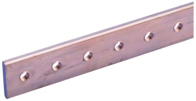 nVent ERIFLEX TCB12X5-1M Threaded Busbar, 0.47" x 0.2" x 38.98", M5 Thread