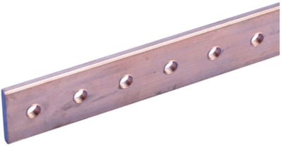 nVent ERIFLEX TCB1221000 Threaded Busbar, 0.47" x 0.08" x 38.98", M5 Thread